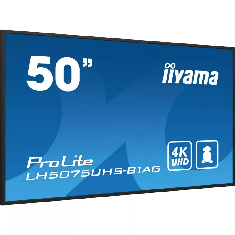 Digital-Signage-Flachbildschirm iiyama LH5075UHS-B1AG 49,5 Zoll LCD 4K Ultra HD 3840 x 2160