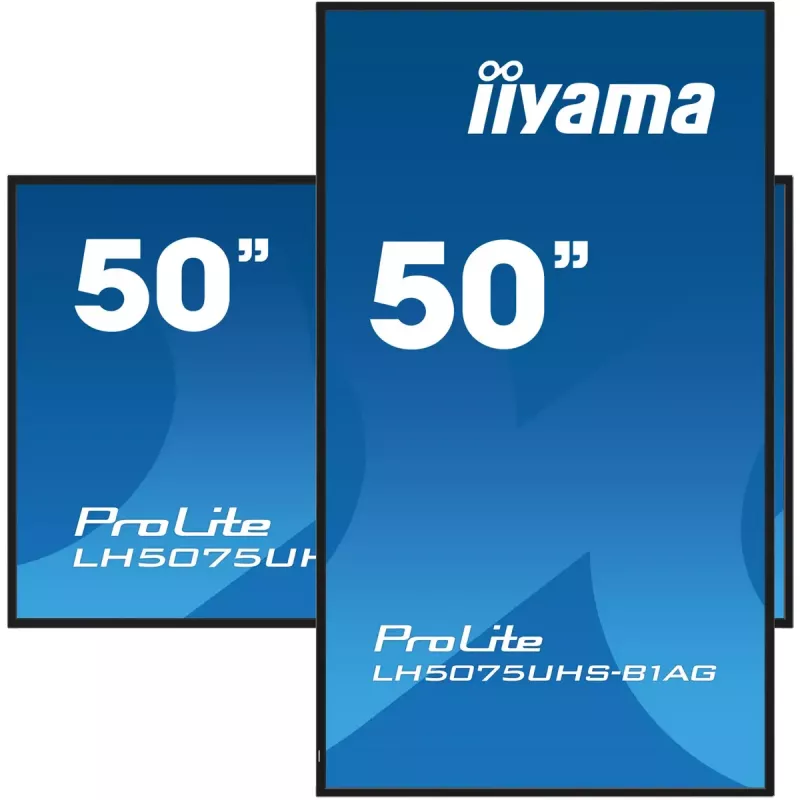 Digital-Signage-Flachbildschirm iiyama LH5075UHS-B1AG 49,5 Zoll LCD 4K Ultra HD 3840 x 2160