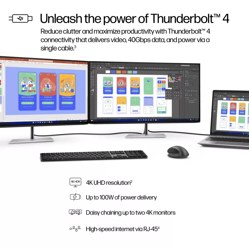 HP Series 7 Pro 31,5 Zoll 4K Thunderbolt 4 Monitor - 732pk