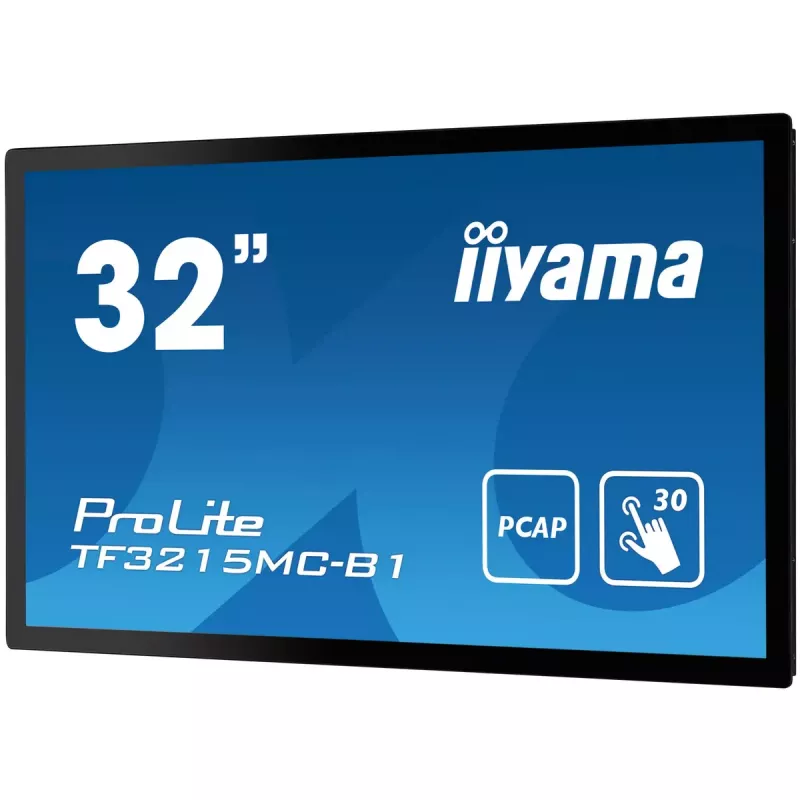 iiyama ProLite TF3215MC-B2 Computer-Monitor 80 cm (31,5 Zoll) 1920 x 1080 Pixel Full HD LED Touchscreen Kiosk Schwarz