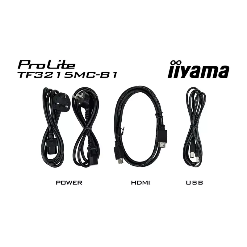 iiyama ProLite TF3215MC-B2 Computer-Monitor 80 cm (31,5 Zoll) 1920 x 1080 Pixel Full HD LED Touchscreen Kiosk Schwarz
