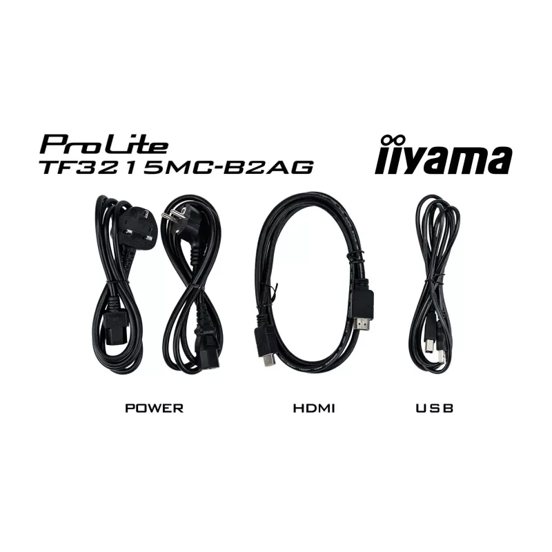 iiyama ProLite TF3215MC-B2AG Computer-Monitor 80 cm (31,5 Zoll) 1920 x 1080 Pixel Full HD LED Touchscreen Kiosk Schwarz