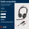HP Poly Blackwire 5220 Stereo USB-C Headset + 3,5-mm-Klinkenstecker + USB-C/A-Adapter