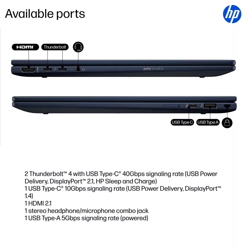 Hybrid-Laptop HP EliteBook X Flip G1i 14 Zoll Intel Core Ultra 7 1TB SSD