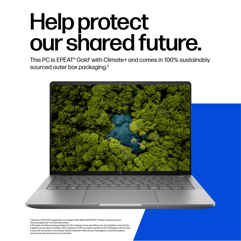 HP ZBook Ultra G1a Copilot+ PC AMD Ryzen AI Max PRO 390 35,6 cm (14 Zoll) WUXGA 32 GB LPDDR5x-SDRAM Wi-Fi 7 (802.11be) Windows 11 Pro AI Workstation, AI PC Silber
