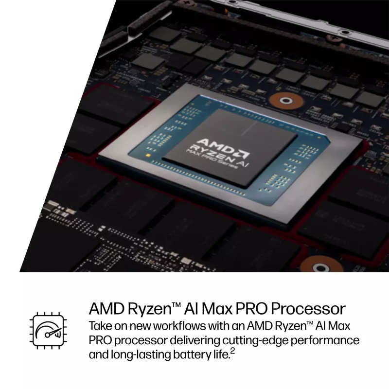 HP ZBook Ultra G1a Copilot+ PC AMD Ryzen AI Max PRO 390 35,6 cm (14 Zoll) WUXGA 32 GB LPDDR5x-SDRAM Wi-Fi 7 (802.11be) Windows 11 Pro AI Workstation, AI PC Silber