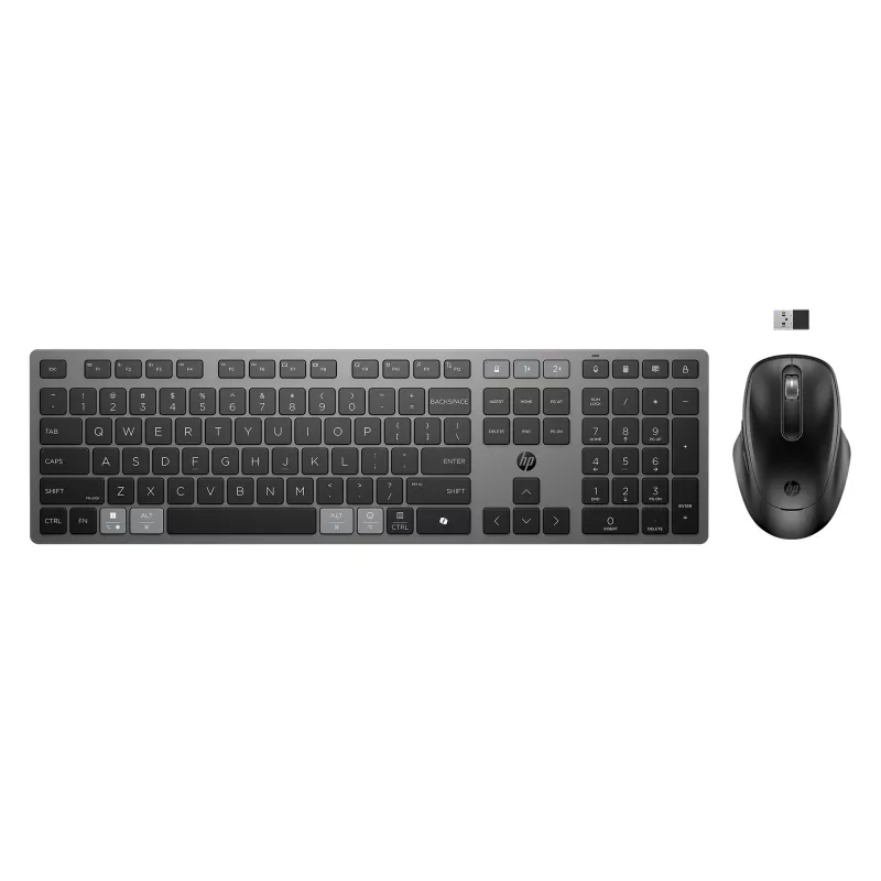 HP 725 Multi-Device Wiederaufladbares kabelloses Tastatur- und Maus-Set