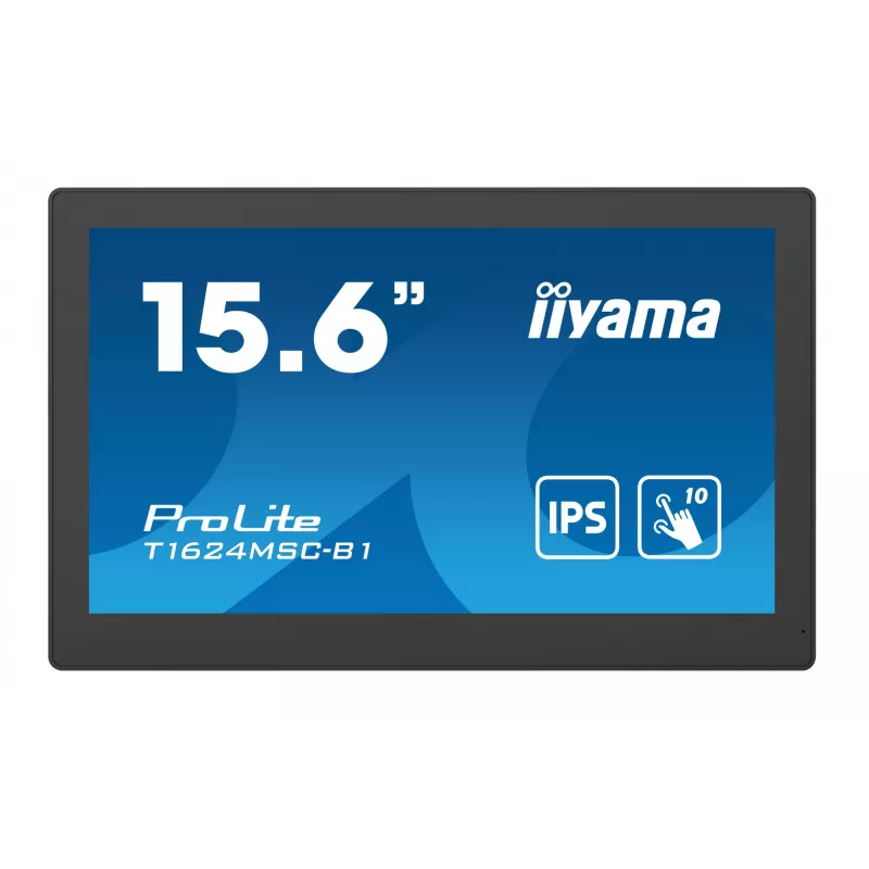 iiyama T1624MSC-B1 Computer-Monitor 39,6 cm (15,6 Zoll) 1920 x 1080 Pixel Full HD LED Touchscreen Schwarz