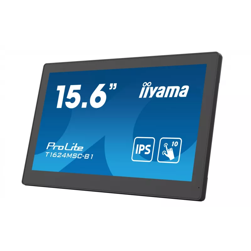 iiyama T1624MSC-B1 Computer-Monitor 39,6 cm (15,6 Zoll) 1920 x 1080 Pixel Full HD LED Touchscreen Schwarz