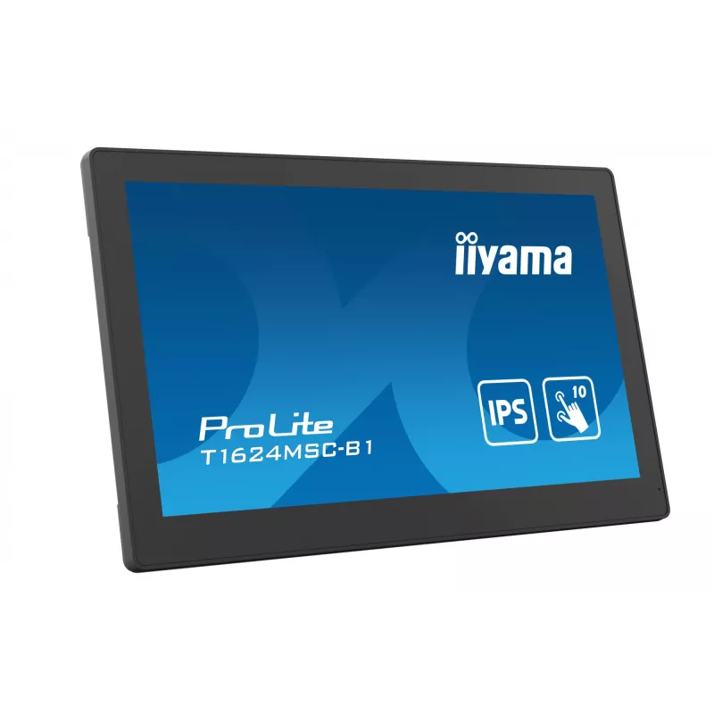 iiyama T1624MSC-B1 Computer-Monitor 39,6 cm (15,6 Zoll) 1920 x 1080 Pixel Full HD LED Touchscreen Schwarz