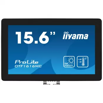 iiyama OTF1616MC-B1 Computer-Monitor 39,6 cm (15,6 Zoll) 1920 x 1080 Pixel Full HD LCD Touchscreen Schwarz