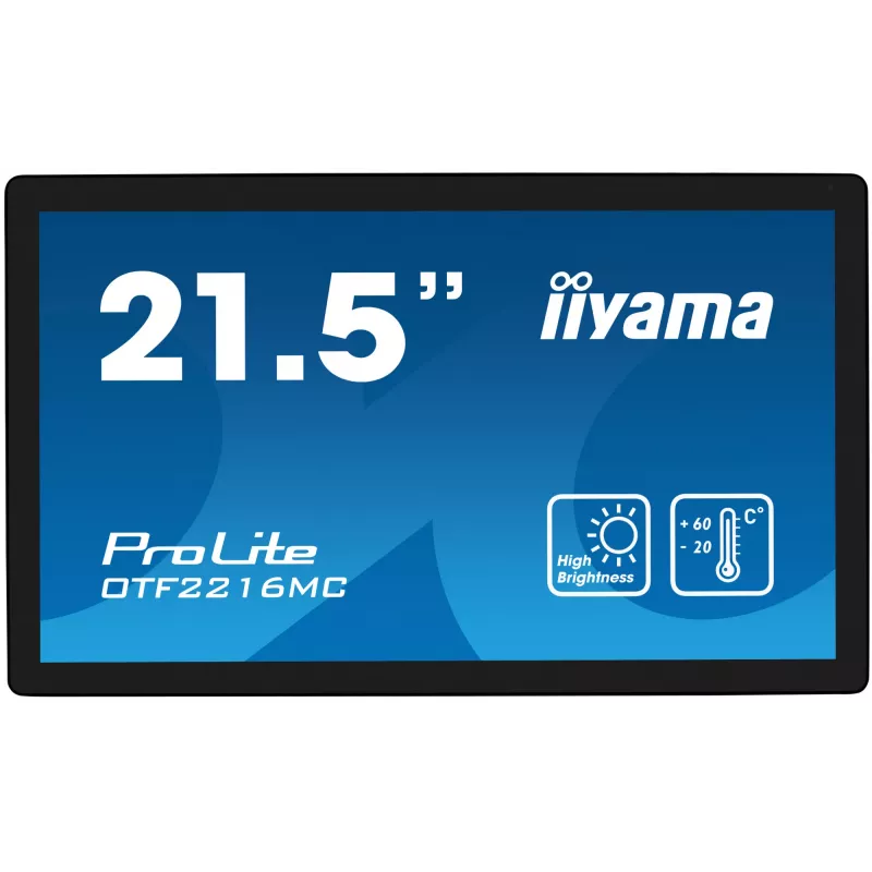 iiyama OTF2216MC-B1 Computermonitor 54,6 cm (21,5 Zoll) 1920 x 1080 Pixel Full HD LCD Touchscreen Schwarz