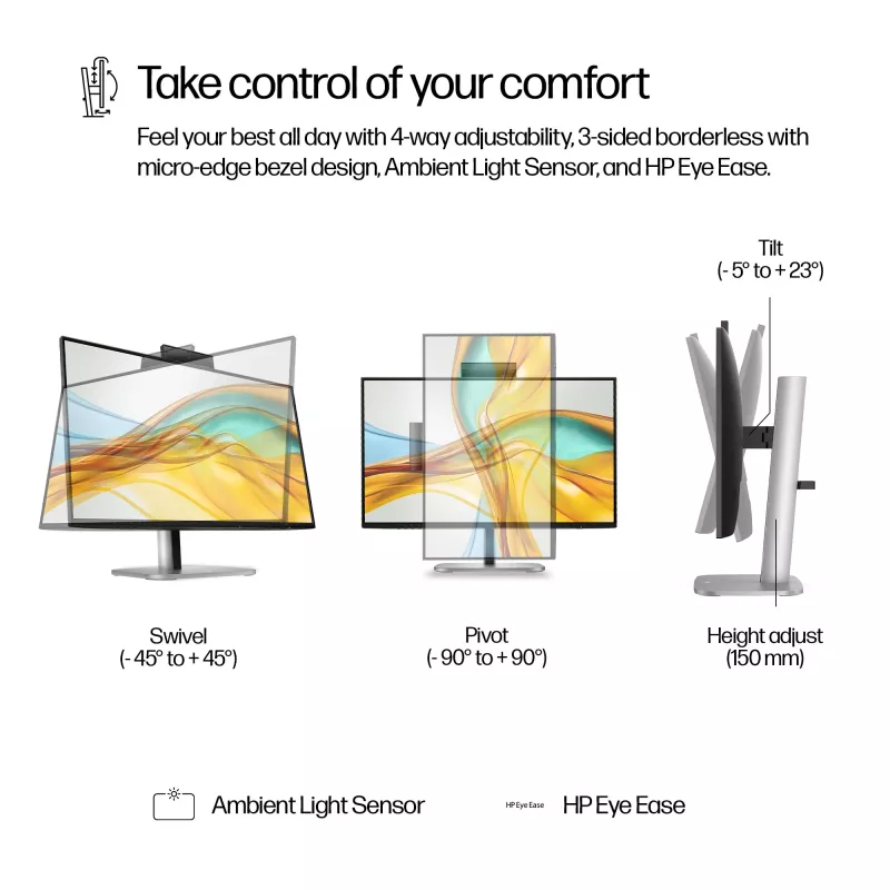 HP Series 5 Pro 23,8 Zoll FHD USB-C Konferenzmonitor - 524pm