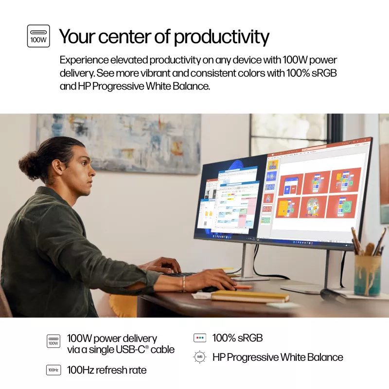 HP Series 5 Pro 27 Zoll QHD USB-C Monitor LCD 2560 x 1440