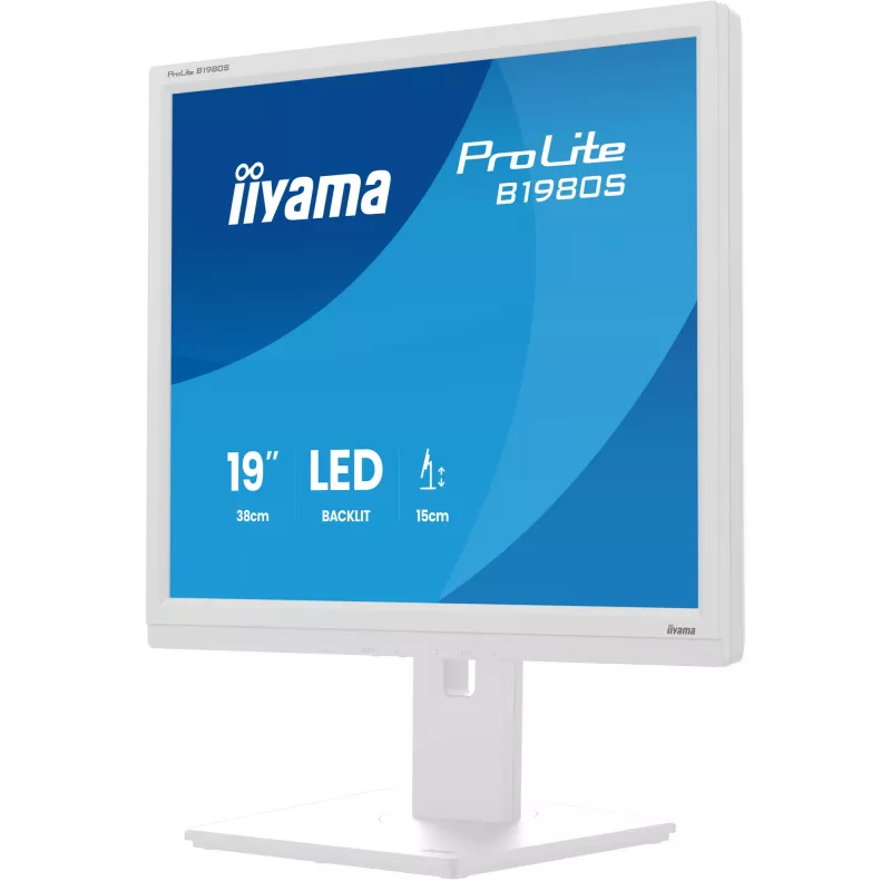 iiyama ProLite B1980S-W1 Computer Monitor 48,3 cm (19 Zoll) 1280 x 1024 Pixel SVGA LED Weiß