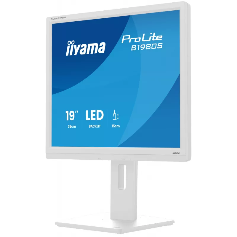 iiyama ProLite B1980S-W1 Computer Monitor 48,3 cm (19 Zoll) 1280 x 1024 Pixel SVGA LED Weiß