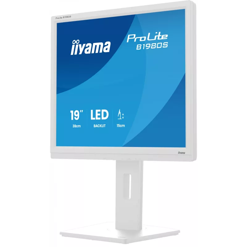 iiyama ProLite B1980S-W1 Computer Monitor 48,3 cm (19 Zoll) 1280 x 1024 Pixel SVGA LED Weiß