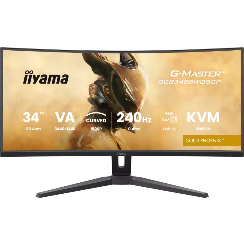 iiyama G-MASTER GCB3486WQSCP-B1 Computer Monitor 86,4 cm (34 Zoll) 3440 x 1440 Pixel UltraWide Quad HD Schwarz