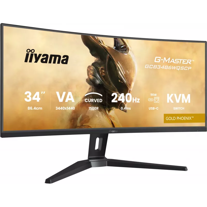 iiyama G-MASTER GCB3486WQSCP-B1 Computer Monitor 86,4 cm (34 Zoll) 3440 x 1440 Pixel UltraWide Quad HD Schwarz