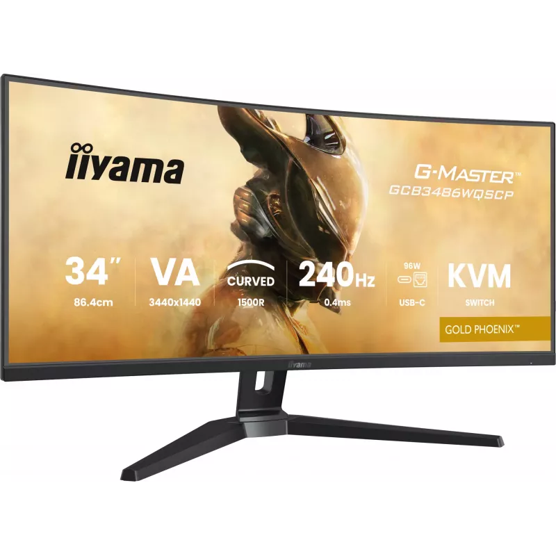 iiyama G-MASTER GCB3486WQSCP-B1 Computer Monitor 86,4 cm (34 Zoll) 3440 x 1440 Pixel UltraWide Quad HD Schwarz