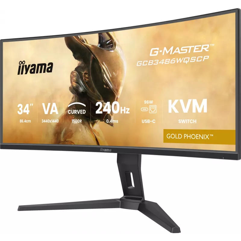 iiyama G-MASTER GCB3486WQSCP-B1 Computer Monitor 86,4 cm (34 Zoll) 3440 x 1440 Pixel UltraWide Quad HD Schwarz
