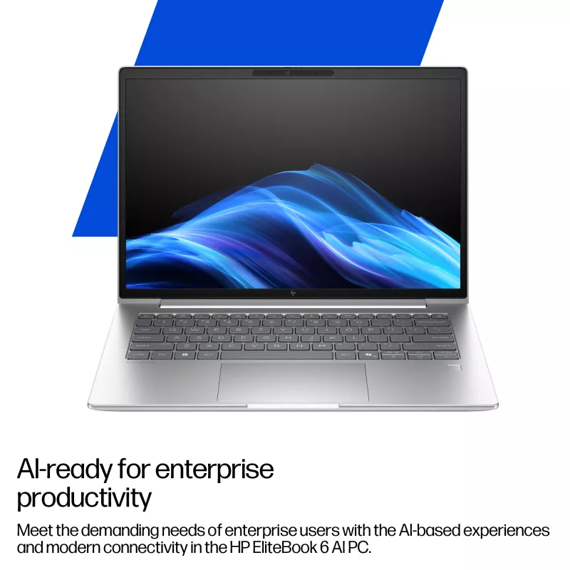 HP EliteBook 6 G1a AI PC AMD Ryzen™ 5 230 Laptop 40,6 cm (16 Zoll) WUXGA 16 GB DDR5-SDRAM Wi-Fi 7 (802.11be) Windows 11 Pro Silber
