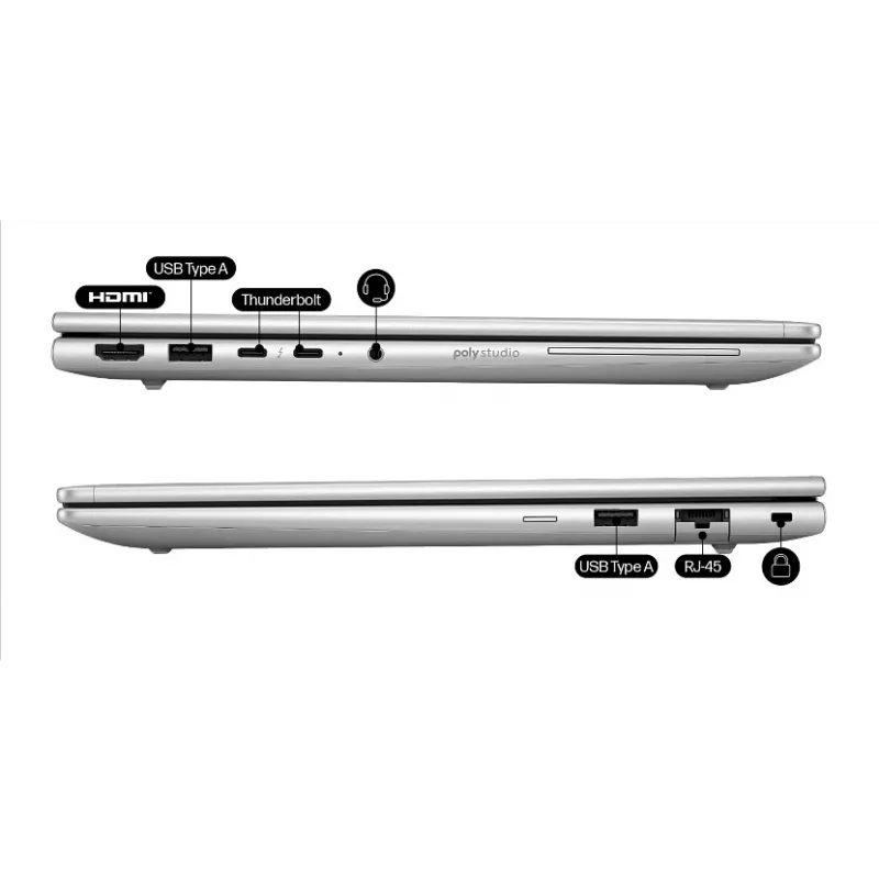 HP EliteBook 6 G1a AI PC AMD Ryzen™ AI 7 250 Laptop 35,6 cm (14 Zoll) WUXGA 32 GB DDR5-SDRAM Wi-Fi 7 (802.11be) Windows 11 Pro Silber