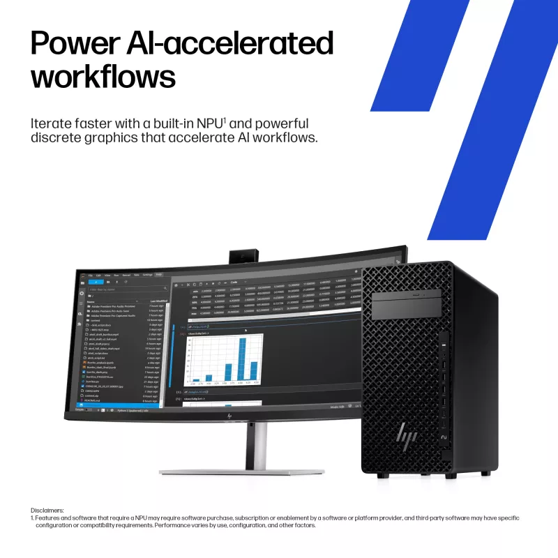 HP Z2 Tower G1i Intel Core Ultra 9 285 32 GB DDR5-SDRAM Windows 11 Pro Workstation KI-Workstation, KI-PC