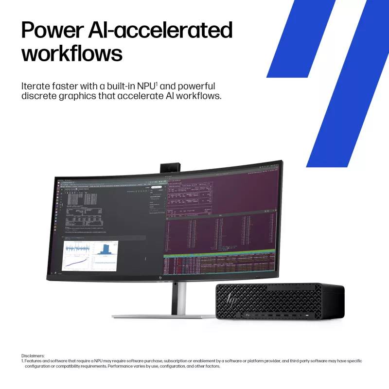 HP Z2 SFF G1i Intel Core Ultra 7 265K 32 GB DDR5-SDRAM NVIDIA RTX A400 Windows 11 Pro Workstation KI-Workstation, KI-PC
