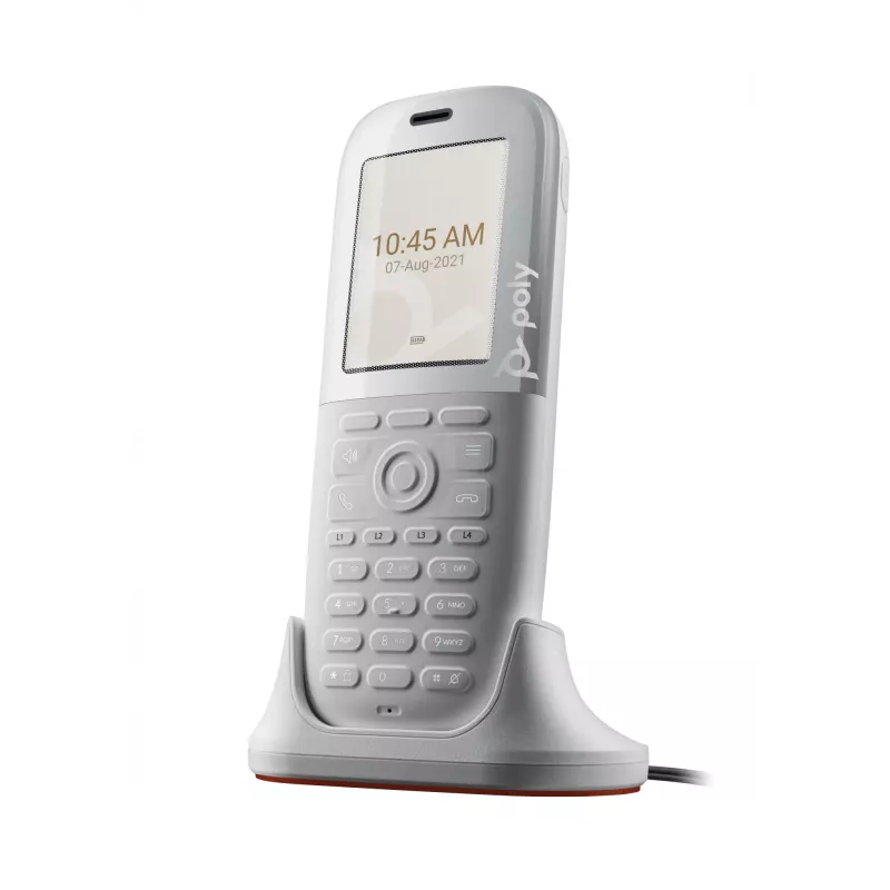 Kabelloses DECT-Telefon POLY Rove 40 Anrufer-ID 2,4-Zoll-Display