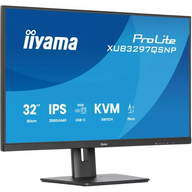 iiyama ProLite XUB3297QSNP-B1 Computer Monitor 81,3 cm (32 Zoll) 2560 x 1440 Pixel Quad HD LED Schwarz