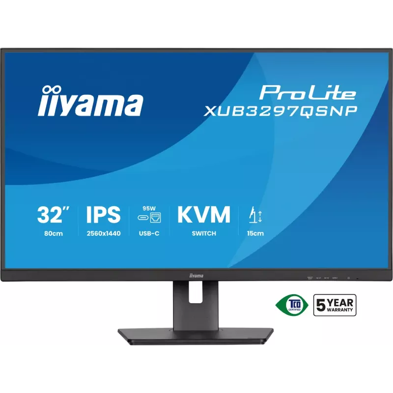 iiyama ProLite XUB3297QSNP-B1 Computer Monitor 81,3 cm (32 Zoll) 2560 x 1440 Pixel Quad HD LED Schwarz