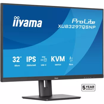 iiyama ProLite XUB3297QSNP-B1 Computer Monitor 81,3 cm (32 Zoll) 2560 x 1440 Pixel Quad HD LED Schwarz