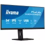 Computer Monitor IIYAMA ProLite XUB3493WQSU-B6 34 Zoll 3440×1440 UltraWide QHD IPS LED, 1 ms, USB 3.2 Hub, Lautsprecher, VESA, höhenverstellbar