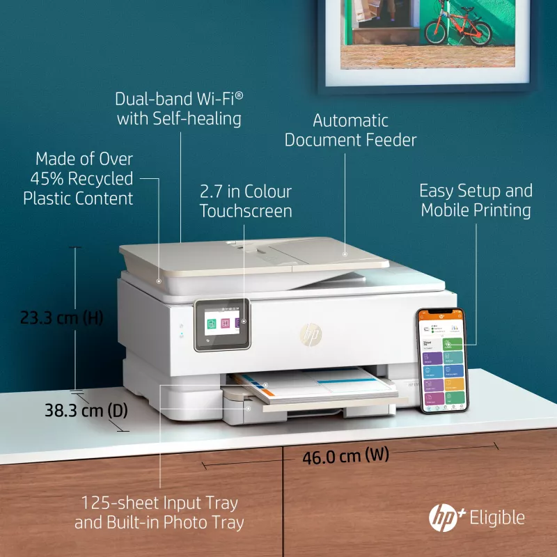 HP ENVY Inspire 7920e kabelloser All-in-One-Farbdrucker, Instant Ink; Kopierer, Scanner