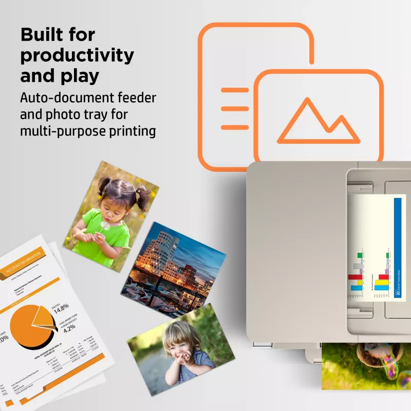 HP ENVY Inspire 7920e kabelloser All-in-One-Farbdrucker, Instant Ink; Kopierer, Scanner