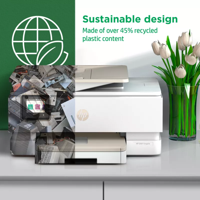 HP ENVY Inspire 7920e kabelloser All-in-One-Farbdrucker, Instant Ink; Kopierer, Scanner