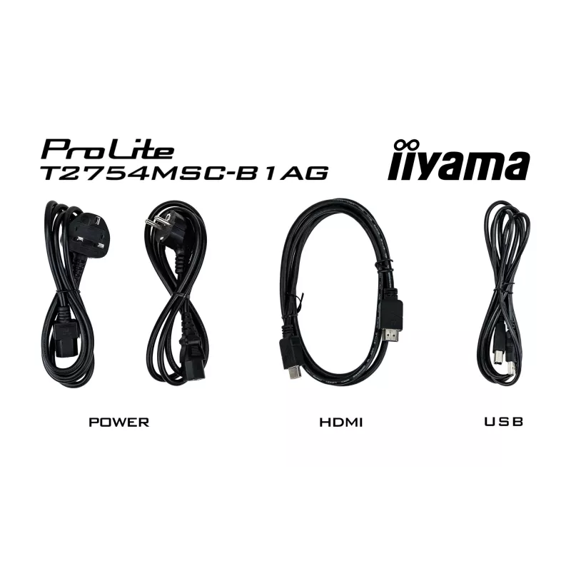 iiyama ProLite T2754MSC-B1AG Computer-Monitor 68,6 cm (27 Zoll) 1920 x 1080 Pixel Full HD LED Touchscreen Multi-User Schwarz