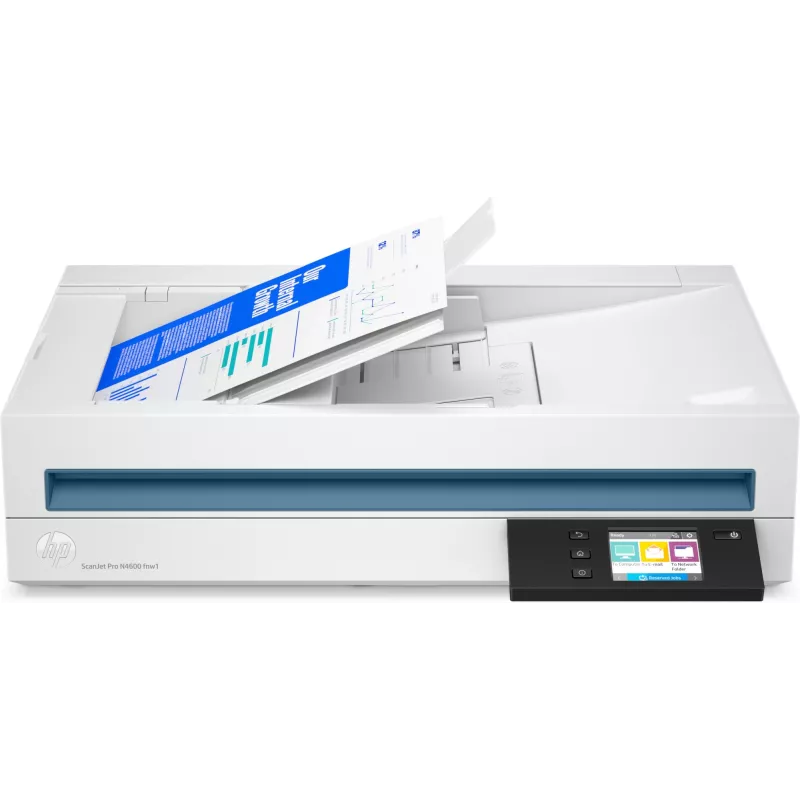 HP Scanjet Pro N4600 fnw1 Flachbett- & ADF-Scanner 1200 x 1200 DPI A5 Weiß