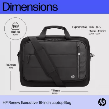 HP Renew Executive 16-Zoll-Laptoptasche, Messenger-Tasche
