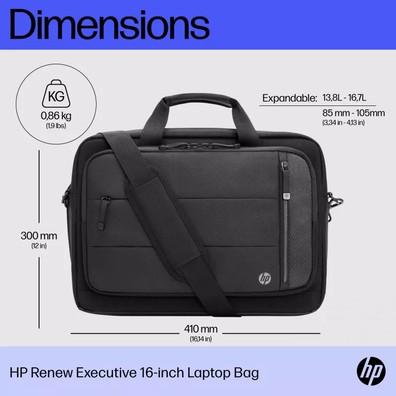 HP Renew Executive 16-Zoll-Laptoptasche, Messenger-Tasche