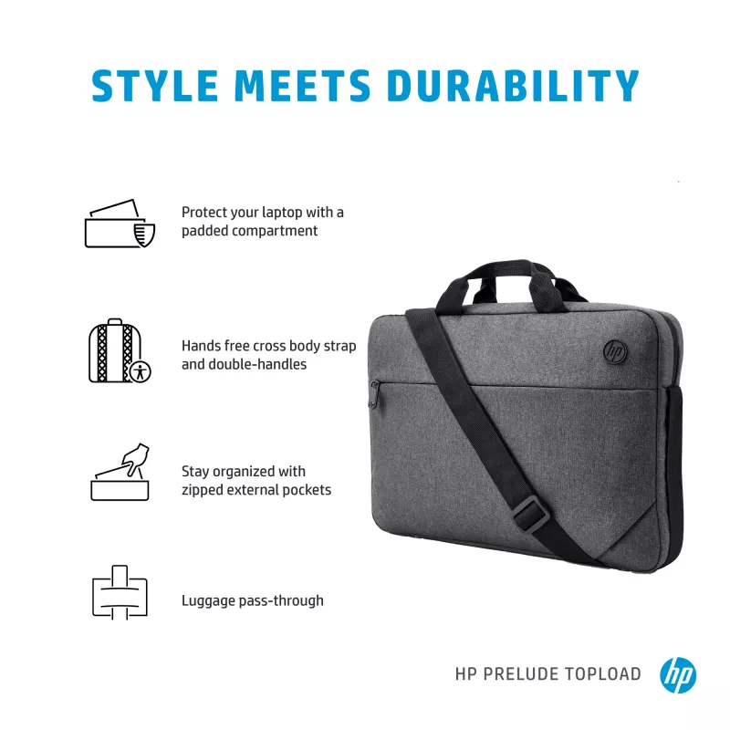 HP Prelude 15.6-Zoll-Toploader, Toploader-Tasche, 39,6 cm (15,6 Zoll), 300 g