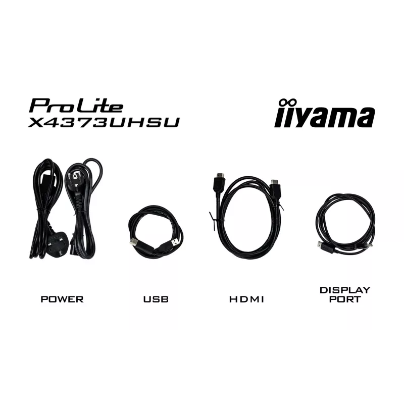 iiyama ProLite X4373UHSU-B1 Computer Monitor 108 cm (42,5 Zoll) 3840 x 2160 Pixel 4K Ultra HD Schwarz