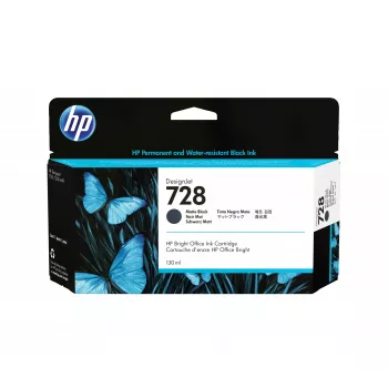 HP 728 130-ml Matt-Schwarz DesignJet Tintenpatrone