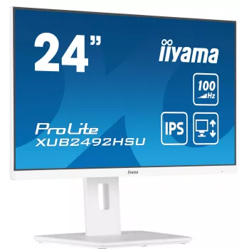 iiyama XUB2492HSU-W6 Computer Monitor 60,5 cm (23,8 Zoll) 1920 x 1080 Pixel Full HD LED Weiß