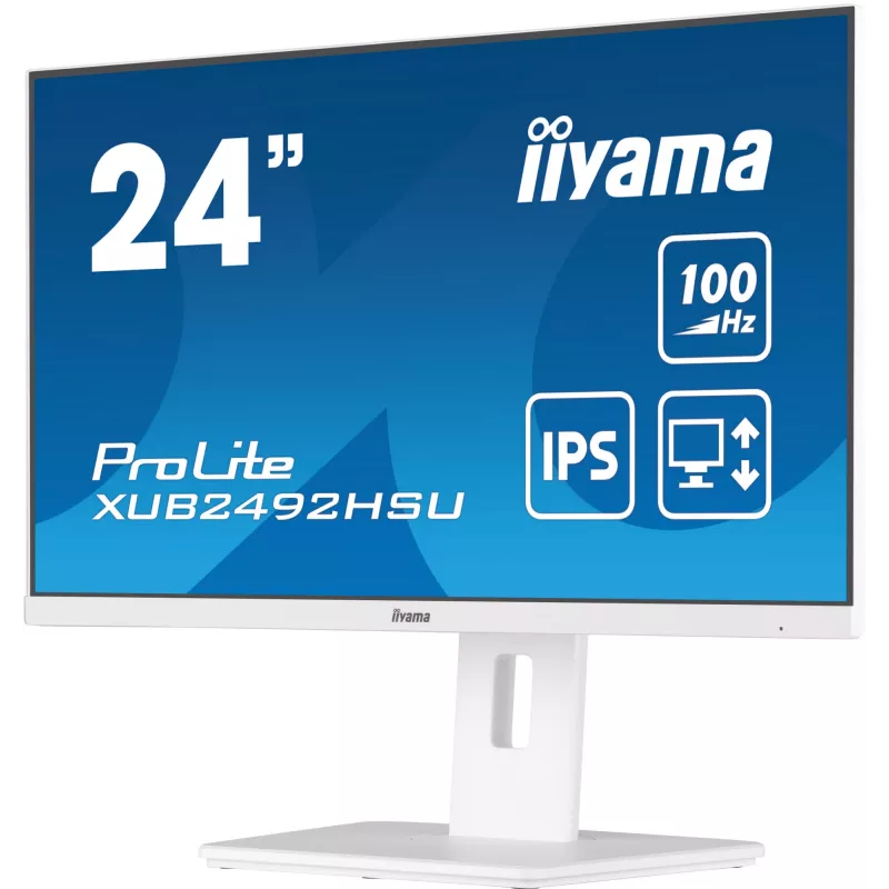 iiyama XUB2492HSU-W6 Computer Monitor 60,5 cm (23,8 Zoll) 1920 x 1080 Pixel Full HD LED Weiß