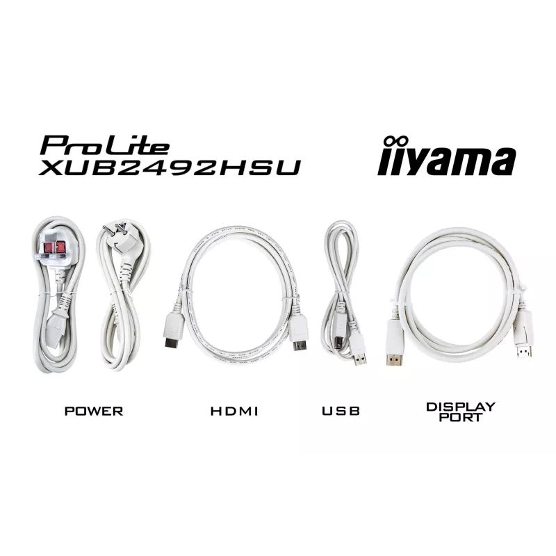iiyama XUB2492HSU-W6 Computer Monitor 60,5 cm (23,8 Zoll) 1920 x 1080 Pixel Full HD LED Weiß