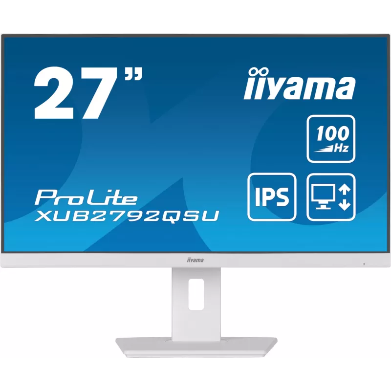 iiyama ProLite XUB2792QSU-W6 Computer Monitor 68,6 cm (27 Zoll) 2560 x 1440 Pixel Quad HD LED Weiß