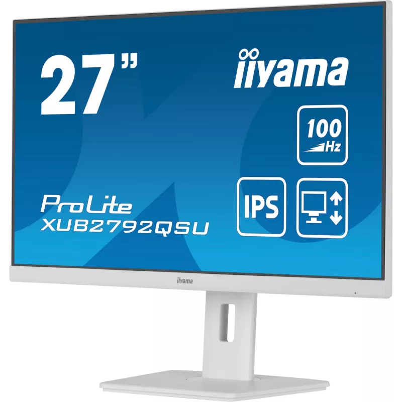 iiyama ProLite XUB2792QSU-W6 Computer Monitor 68,6 cm (27 Zoll) 2560 x 1440 Pixel Quad HD LED Weiß
