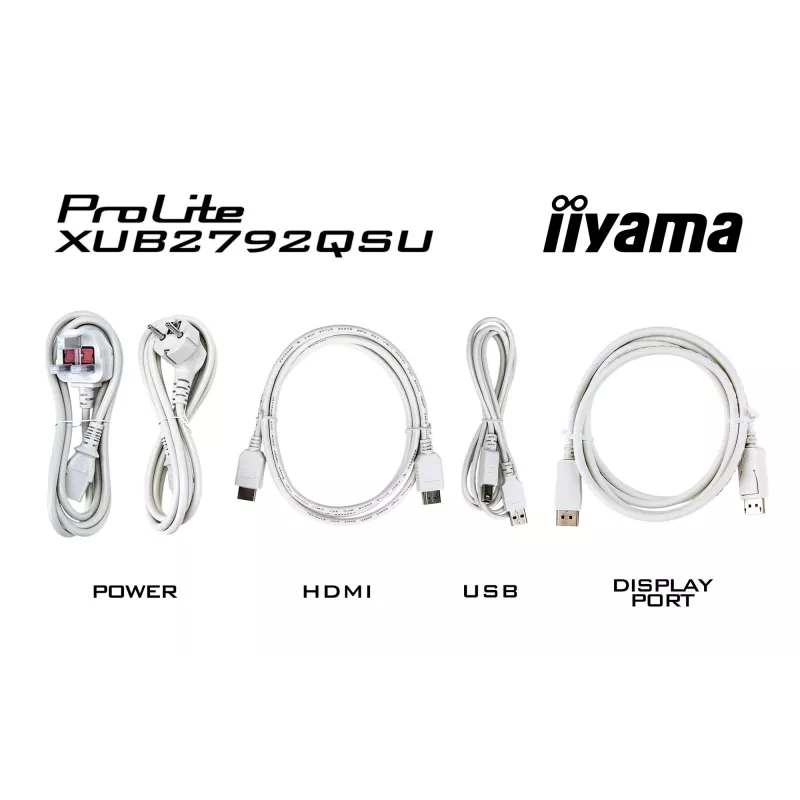 iiyama ProLite XUB2792QSU-W6 Computer Monitor 68,6 cm (27 Zoll) 2560 x 1440 Pixel Quad HD LED Weiß